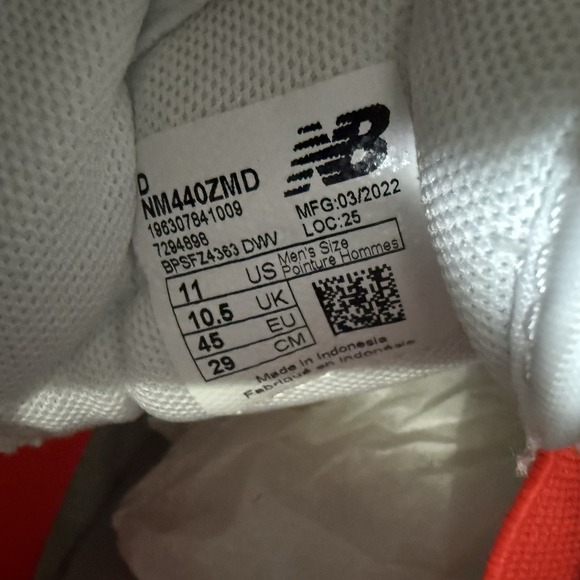 New Balance 440 Skate Shoes White Light Blue Men's Size 11 New No Box - Picture 7 of 7